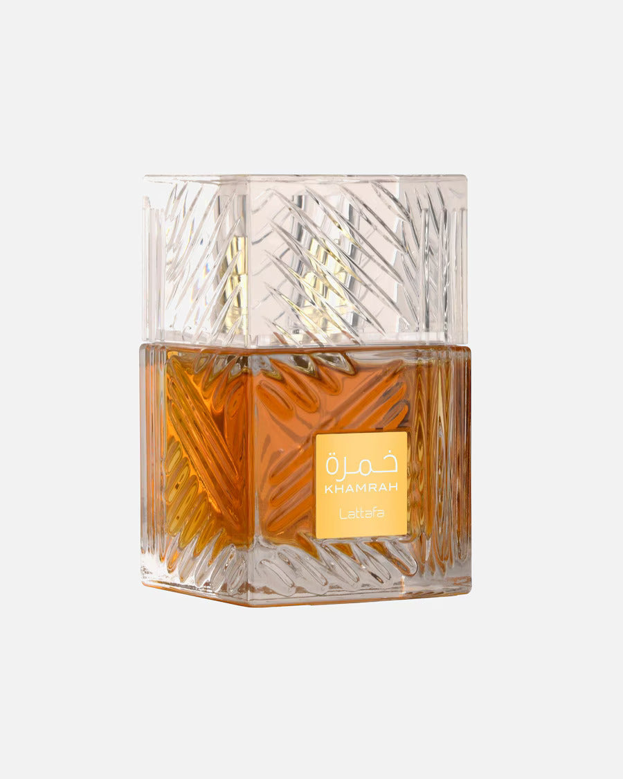 Lattafa Khamrah Eau de Parfum – 100ML (Arabische Warmte & Verleiding)
