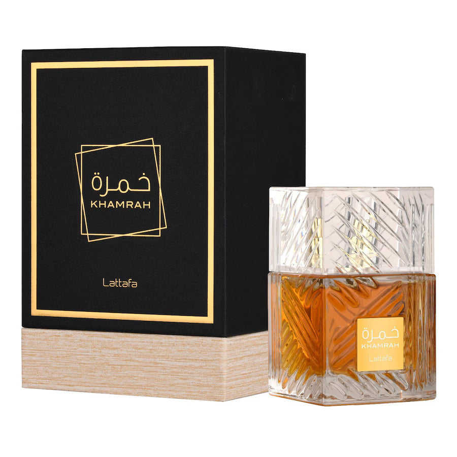 Lattafa Khamrah Eau de Parfum – 100ML (Arabische Warmte & Verleiding)